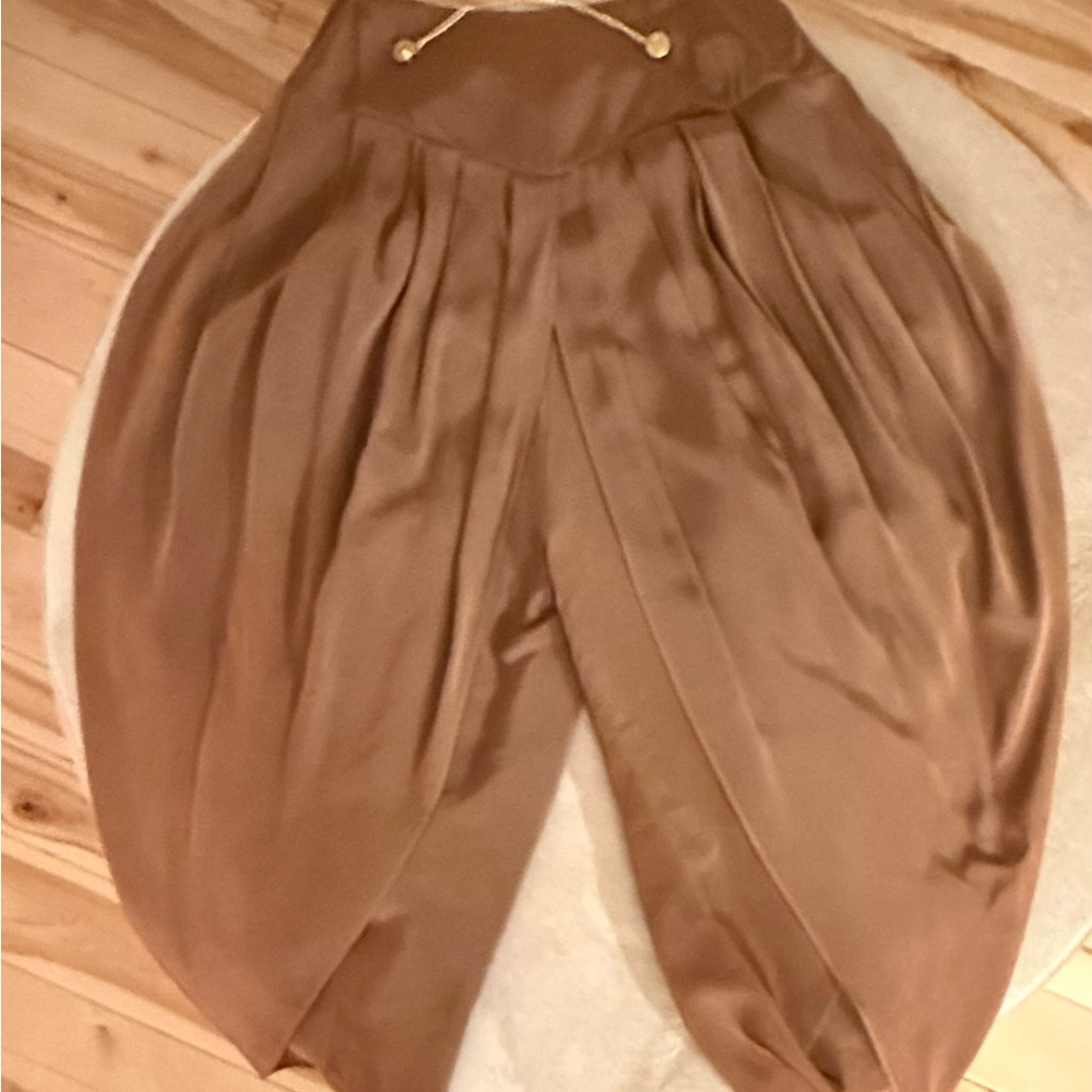RARE 80s harem pant outfit!! Cropped Skatie Animal Print Blazer/barrel pants